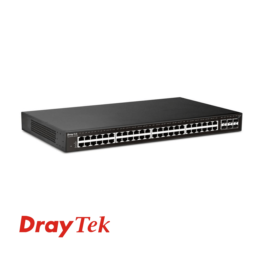 DrayTek VigorSwitch 48 - Port Gigabit PoE+Managed Switch & 6 x 10GbE SFP+ Ports | VSP2540X - K - Network Warehouse