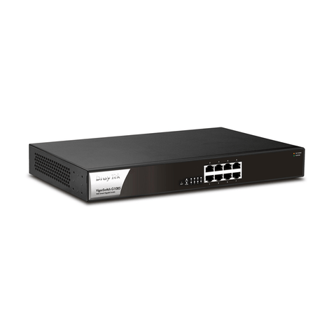 DrayTek VigorSwitch 8 - Port Gigabit Smart Managed Rackmount Switch | VSG1085 - K | EOL - Network Warehouse