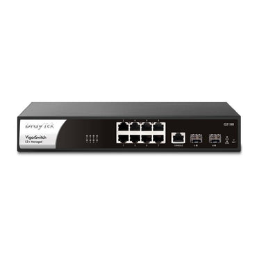 DrayTek VigorSwitch G2100 8 Port Gigabit Switch + 2 x SFP| VSG2100 - K - Network Warehouse