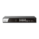 DrayTek VigorSwitch P2100 8 Port Gigabit PoE+ Switch + 2 x SFP | VSP2100 - K - Network Warehouse