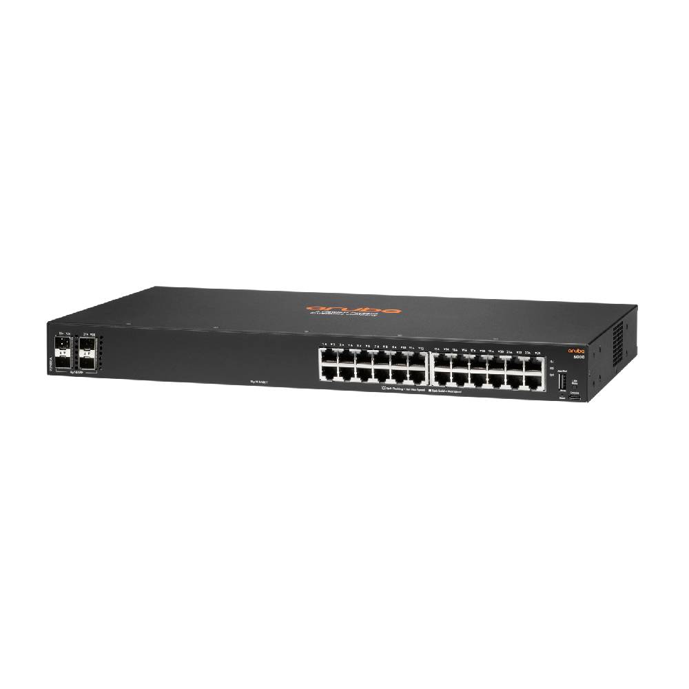 HPE Aruba CX 6000 24G Class4 PoE 4SFP 370W Switch | R8N87A - Network Warehouse