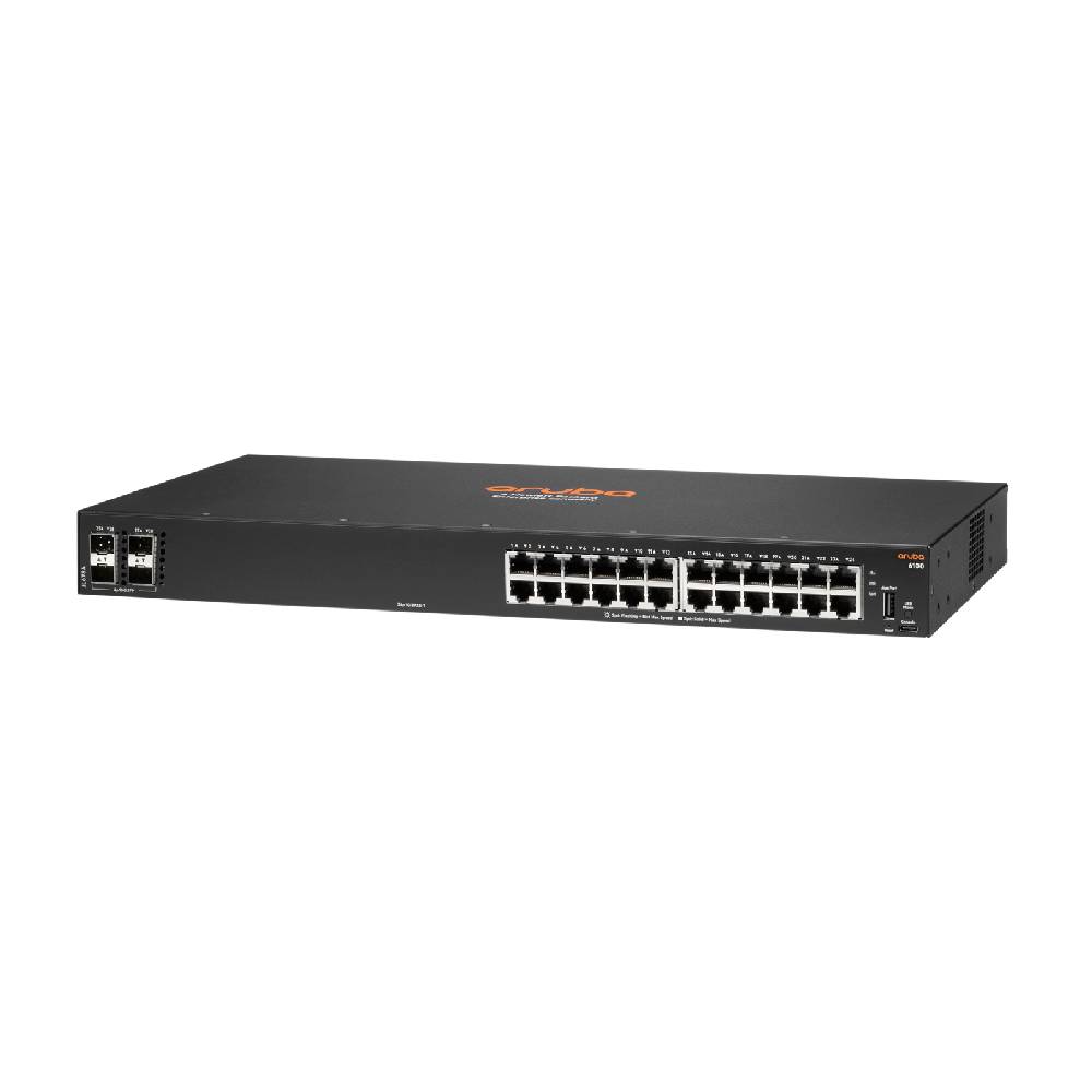 HPE Aruba CX 6100 24G 4SFP+ Switch | JL678A - Network Warehouse