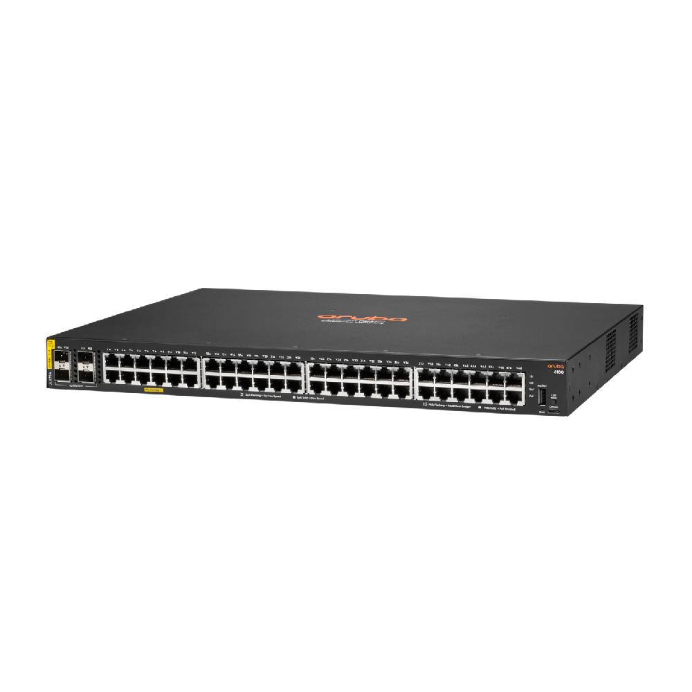 HPE Aruba CX 6100 48G Class4 PoE 4SFP+ 370W Switch | JL675A - Network Warehouse