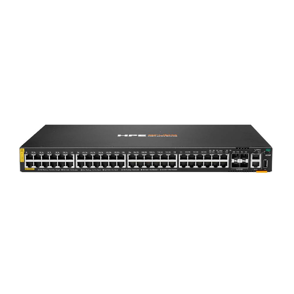HPE Aruba CX 6200F 48G Class 4 PoE 4SFP 370W Switch | S0M84A - Network Warehouse