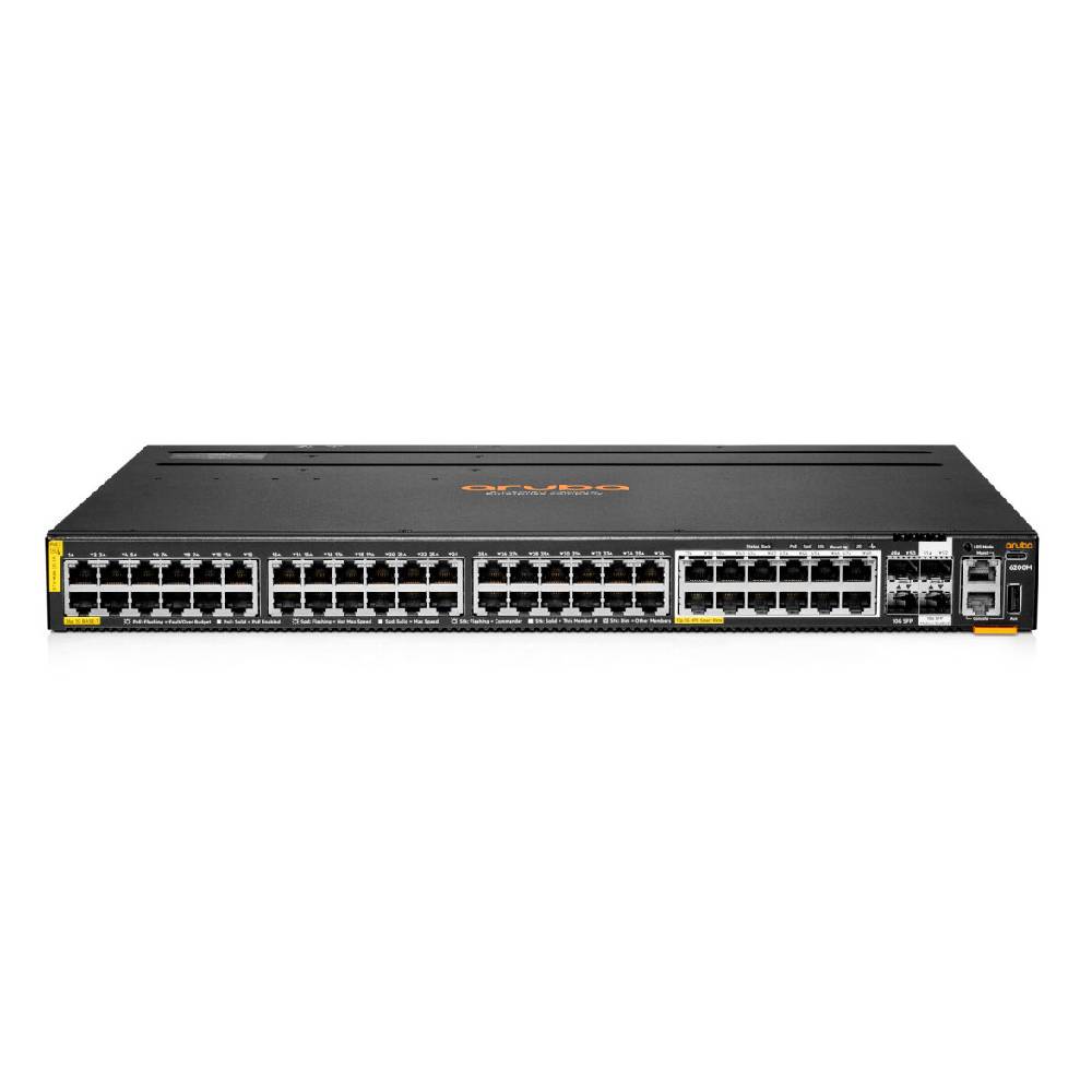 HPE Aruba CX 6200M 36G 12SR5 Class6 PoE 4SFP+ Switch | R8Q71A - Network Warehouse