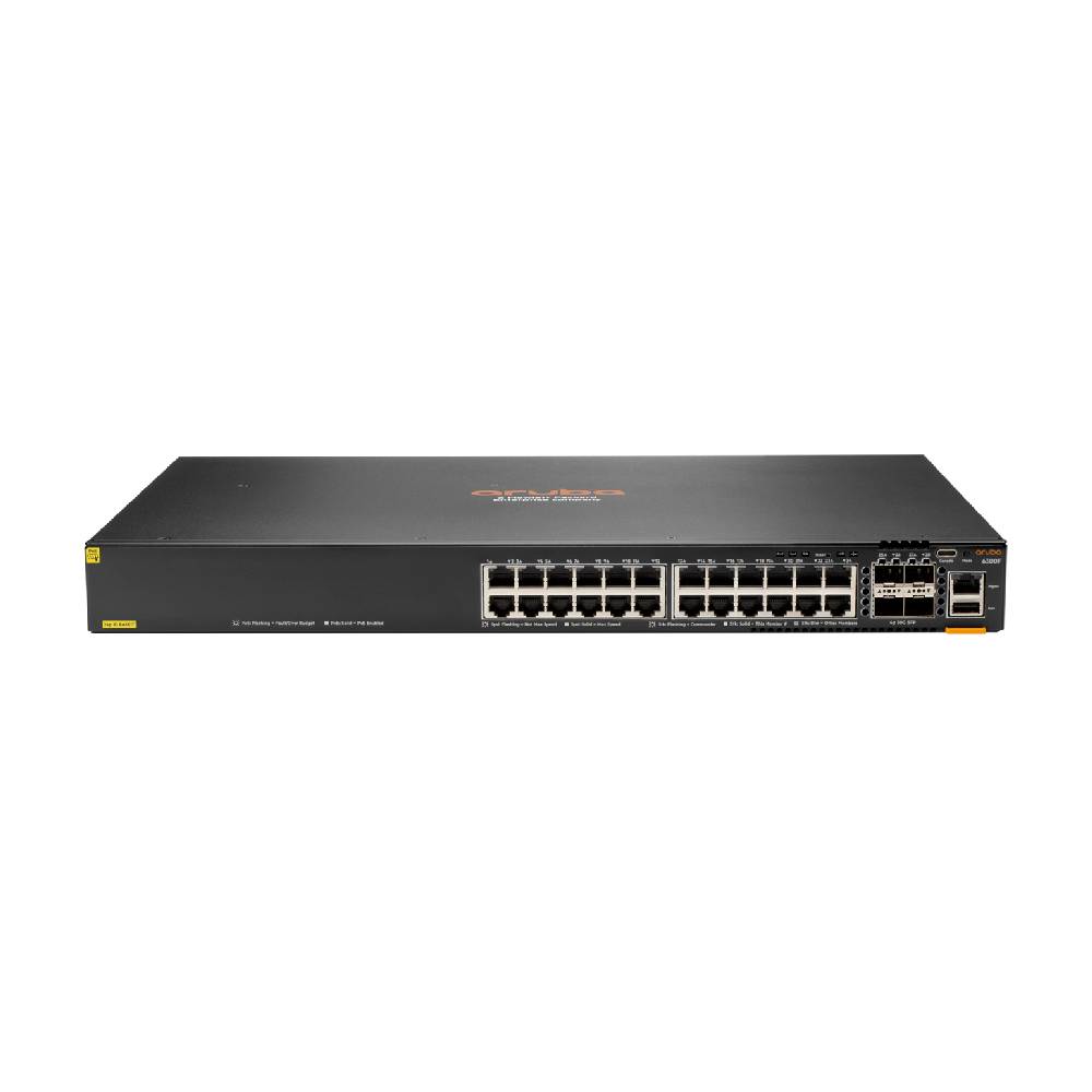 HPE Aruba CX 6300F 24 - port 1GbE Class 4 PoE and 4 - port SFP56 Switch | JL666A - Network Warehouse
