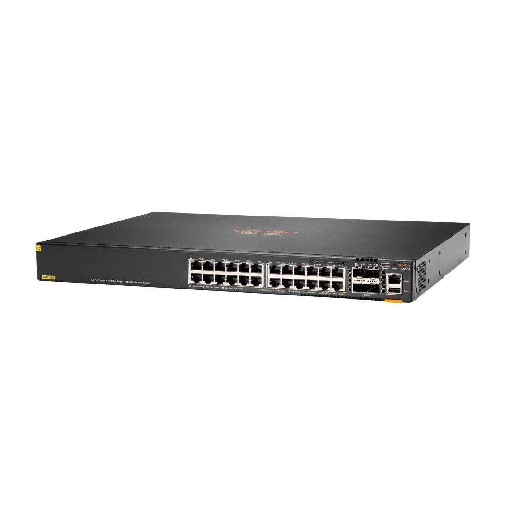 HPE Aruba CX 6300F 24 - port 1GbE Class 4 PoE and 4 - port SFP56 Switch | JL666A - Network Warehouse