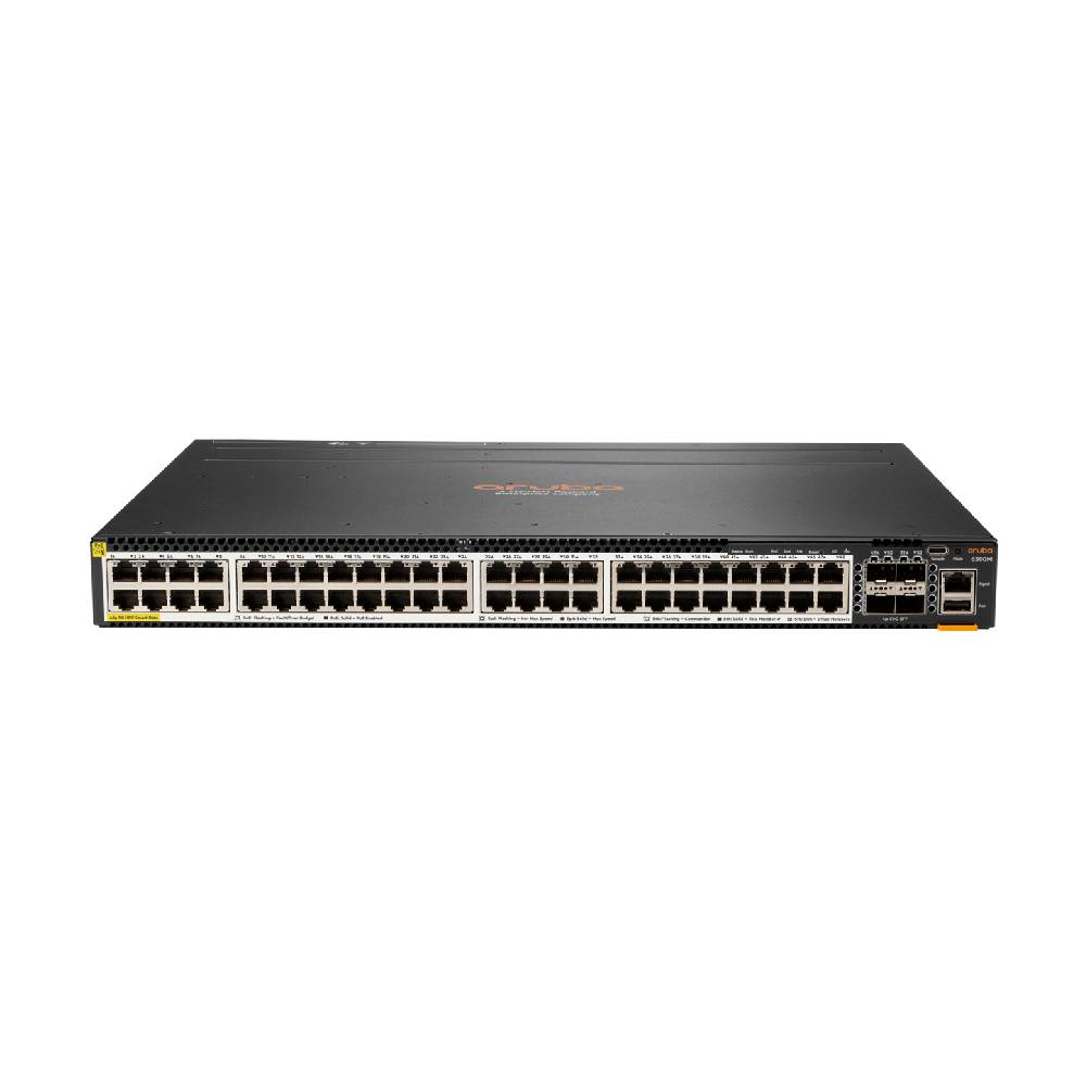 HPE Aruba CX 6300M 48 - port HPE Smart Rate 1/2.5/5GbE Class 6 PoE and 4 - port SFP56 Switch | JL659A - Network Warehouse