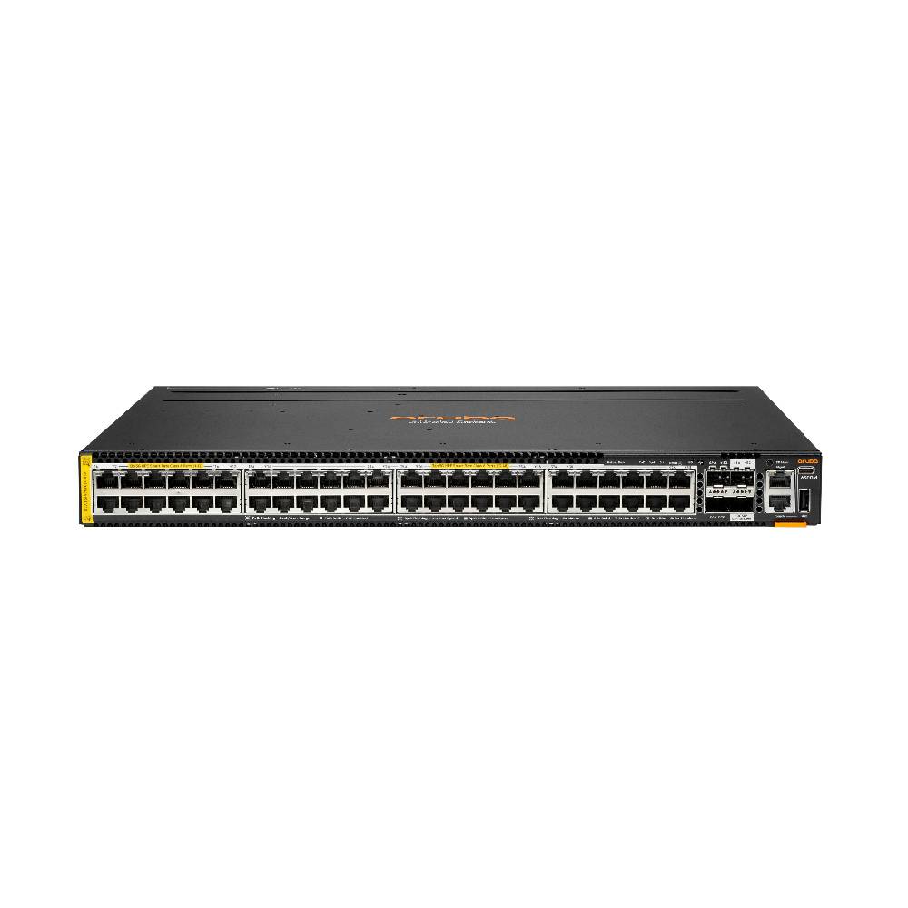 HPE Aruba CX 6300M 48SR5 12p Class8 PoE and 36p Class6 PoE HPE Smart Rate 1G/2.5G/5G and 2p 50G and 2p 10G LRM support Switch | R8S91A - Network Warehouse