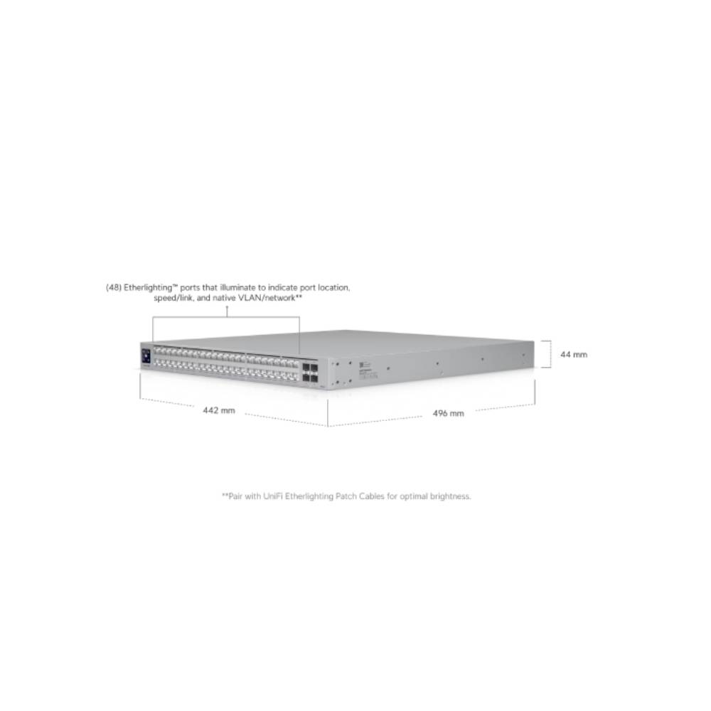 Ubiquiti ECS - 48 - PoE UniFi Enterprise 48 - Port L3 Managed 10GbE PoE+++ Access Switch w/ 4 x 25G SFP28 Ports (950W) | ECS - 48 - POE - Network Warehouse