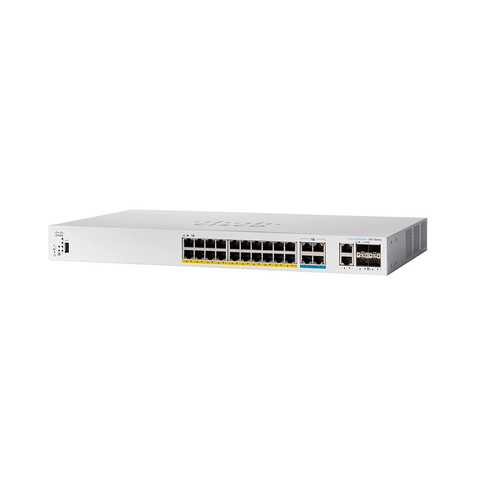 Cisco CBS350 24-Port L3 Mngd GbE PoE+ Switch | CBS350-24MGP-4X-UK | Network Warehouse