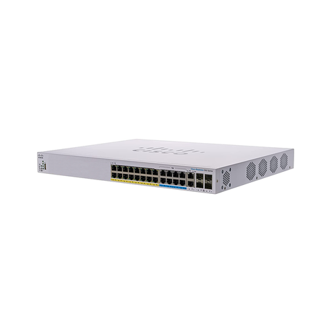 Cisco CBS350 24-Port L3 Mngd GbE PoE+ Switch | CBS350-24NGP-4X-UK | Network Warehouse