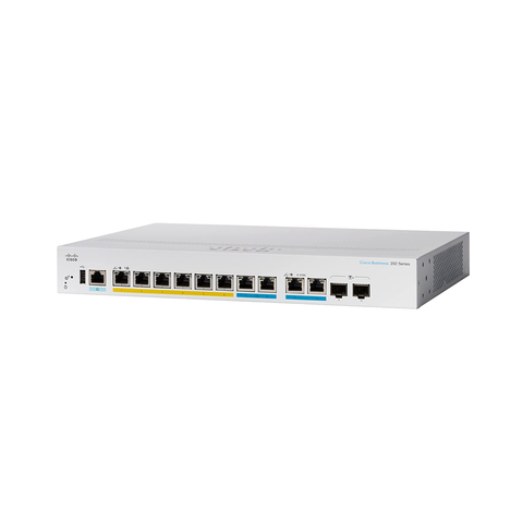 Cisco CBS350 8-Port L3 Mngd GbE PoE+ Switch | CBS350-8MGP-2X-UK | Network Warehouse